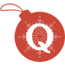Quora, christmas, Ball IndianRed icon