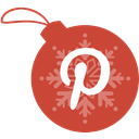 Ball, christmas, pinterest IndianRed icon