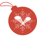christmas, Ball, limelight IndianRed icon