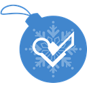 Ball, christmas, Foursquare SteelBlue icon