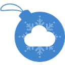 Ball, Cloudapp, christmas SteelBlue icon