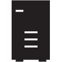 Refrigerator Black icon