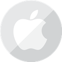 Logo, Communication, Apple, Mobile, silver, telephone Lavender icon