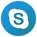 Skype, voip DodgerBlue icon
