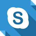 social media, Skype, Logo, Social, square, media SteelBlue icon