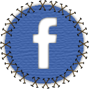 Facebook, Patch, seam, yama, social network, Social SteelBlue icon