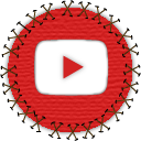 Patch, youtube, play, Social, movie, video, social network, yama, seam Crimson icon