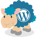 Sheep, Wordpress, social network DarkCyan icon