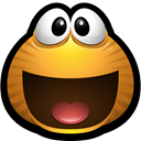 happy, delighted, Avatar, smiley, monster, monsters, smile Black icon