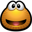 monsters, smile, happy, Emoticon, Brown, Avatar, monster Black icon