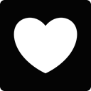 we, we heart it, Heart, it Black icon