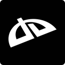 Deviantart Black icon