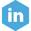Linkedin CornflowerBlue icon