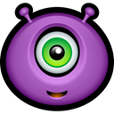 monsters, Alien, Avatar, smile, Emoticon, monster MediumOrchid icon