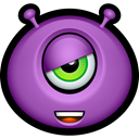 Avatar, Alien, Emoticon, monsters, monster, smile MediumOrchid icon