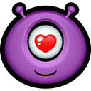 smiley, Avatar, Emoticon, Cyclops, monster, Alien, Face, monsters MediumOrchid icon