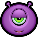 Cyclops, monster, monsters, Avatar, Alien, Emoticon MediumOrchid icon