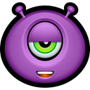 monsters, monster, happy, Avatar, Emoticon, Alien MediumOrchid icon