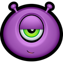 Avatar, smile, monsters, monster, Emoticon, relax MediumOrchid icon