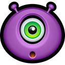 Avatar, monsters, monster, Cyclops, Alien, Emoticon MediumOrchid icon