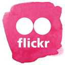 Flicker, social network, Multimedia, flickr, social media PaleVioletRed icon