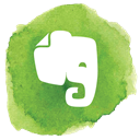 elephant, Evernote, social media, Social YellowGreen icon