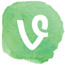 Vine, social media, Social DarkSeaGreen icon