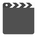 video, movie, film DarkSlateGray icon