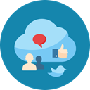 network, Internet marketing, twitter, web, Cloud, Comment, internet, online marketing, Communication, seo, Users, Connection, speech bubble, Blogging, social media cloud, social media, Cloud computing DarkCyan icon