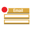 Amazon, Services, Email, sns, Copy, notification Black icon