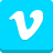 Vimeo, social media DeepSkyBlue icon