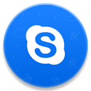 voice, Chat, Call, Skype DodgerBlue icon
