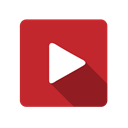 video, youtube, play, movie Firebrick icon