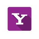 lilac, yahoo, Box, Social DarkMagenta icon