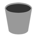 recycle, Empty, Bin, rubbish, waste, Trash, grey DarkGray icon