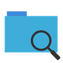 Explorer, File, Blue, magnifying glass, Finder, Folder MediumTurquoise icon