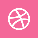 dribbble PaleVioletRed icon