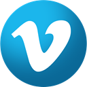 Vimeo DeepSkyBlue icon