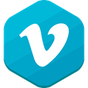 social network, Vimeo DarkTurquoise icon