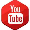 social network, you tube Crimson icon