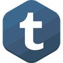 social network, Tumblr DarkSlateBlue icon