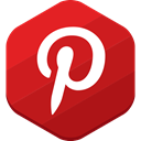 social network, pinterest Firebrick icon