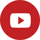 youtube logo, play, youtube play button logo, youtube, youtube app logo Firebrick icon