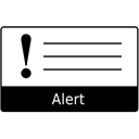 warning, Alert, Dialog, Attention, Error, Box, danger Black icon