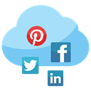 Connection, seo, web, Communication, twitter, internet, Cloud computing, social media cloud PaleTurquoise icon