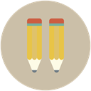 pencil, Pen, Draw, write, document Silver icon