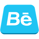 media, video, Audio, music, Logo, Behance DeepSkyBlue icon