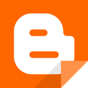 social media, social network, blogger, Communication, blogger logo OrangeRed icon