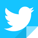 Communication, social network, social media, twitter, twit, twitter logo DeepSkyBlue icon