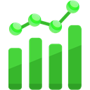 Analytics, chart LimeGreen icon